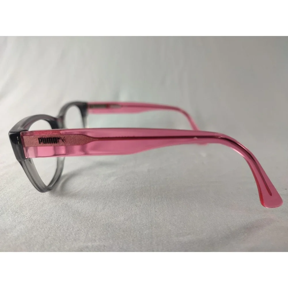 Puma Junior PJ0003O 003 Grey Pink Eyeglass Frames 48-15-125 Kids Girls